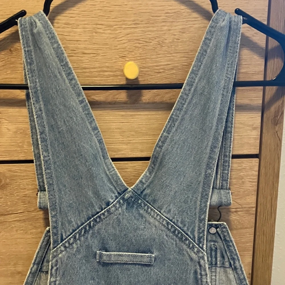 Billabong Blue Jean Shorts Overalls - Picture 7 of 11